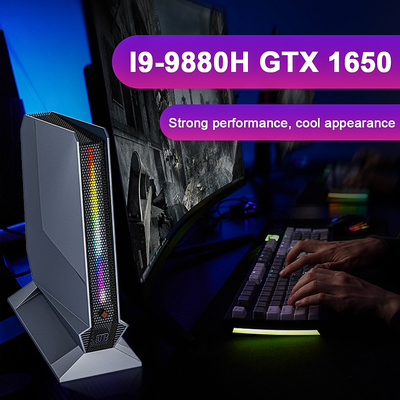 ПК настольного компьютера супер игры I9 9880H девятого мини с Win10 предназначил видеокарту 1650 4GB