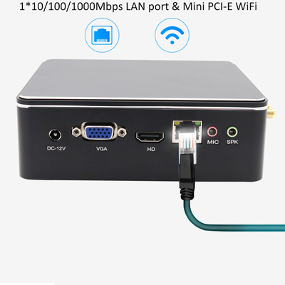 Мини-компьютер Industrial Intel I3 4005U 5005U I5 4200U 5200U HD Graphics 500 Портативный безвентиляторный промышленный Win10 Mini PC