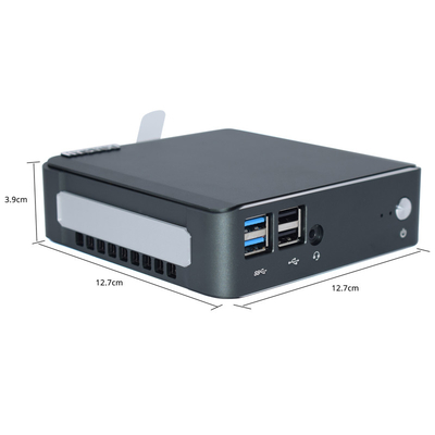 Алюминиевый компьютер 256GB ПК 4K I3 10110U I5 10210U 10th промышленный мини